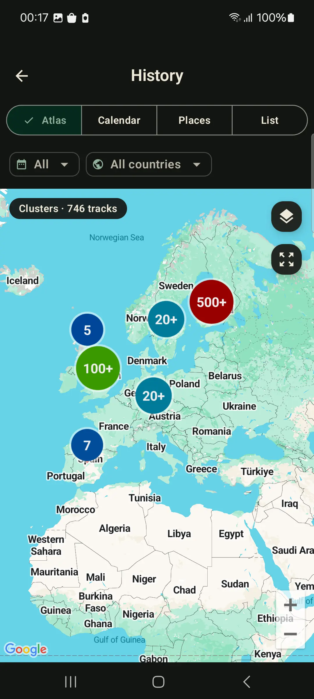 Lifetime journey map